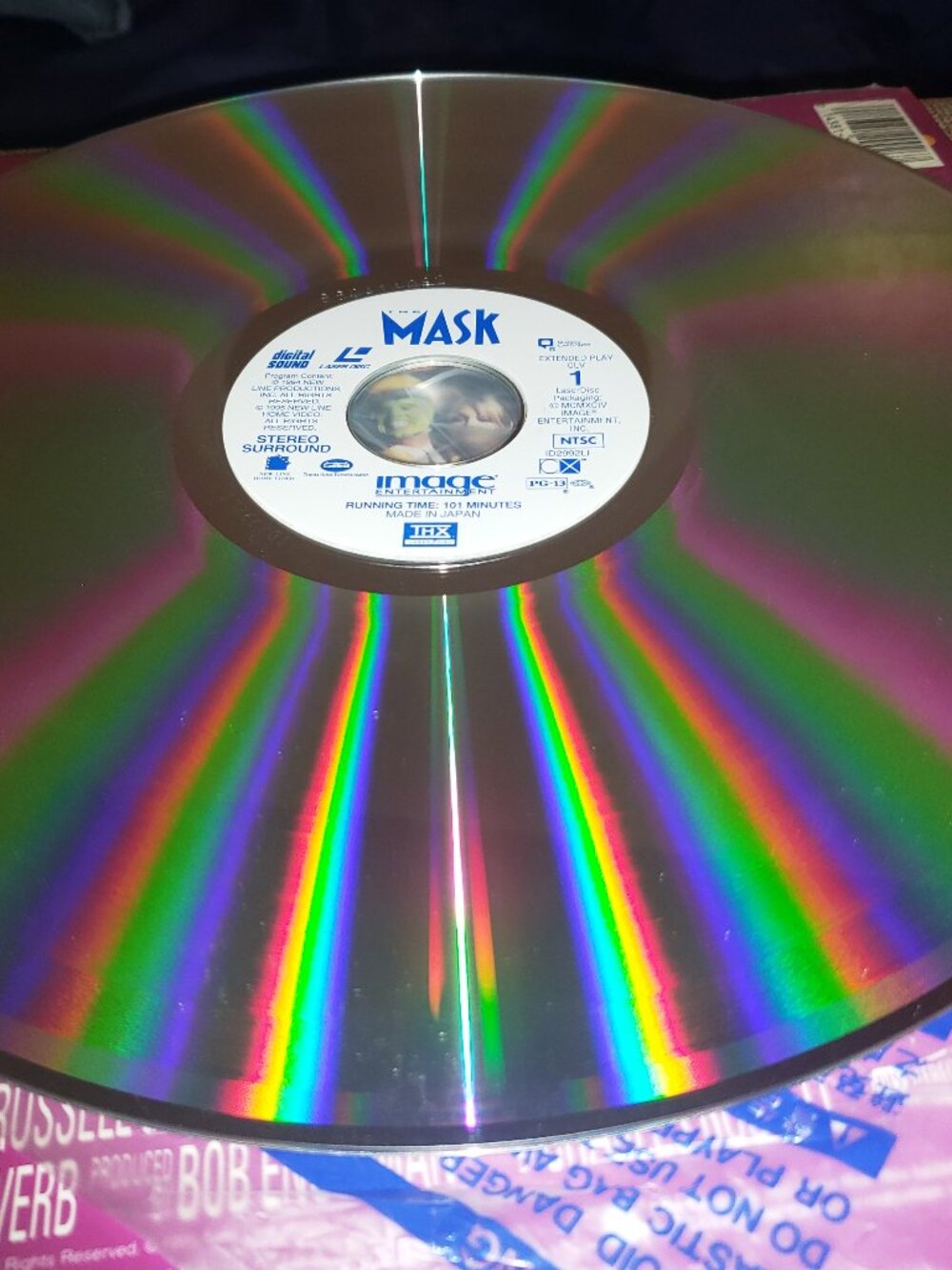 Jim carrey the Mask laser disk